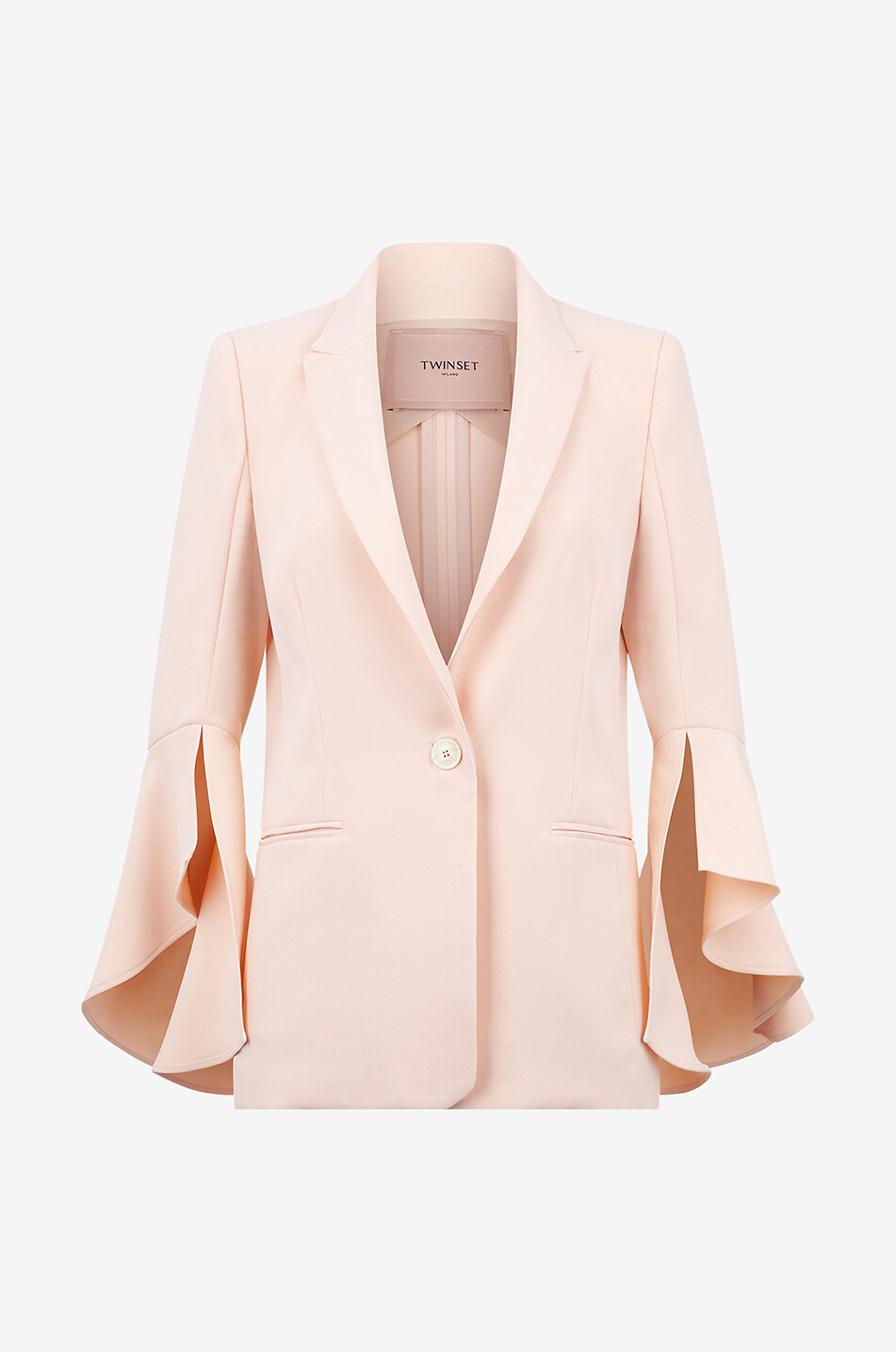 Fliessender Blazer mit ausgestellten Ärmeln