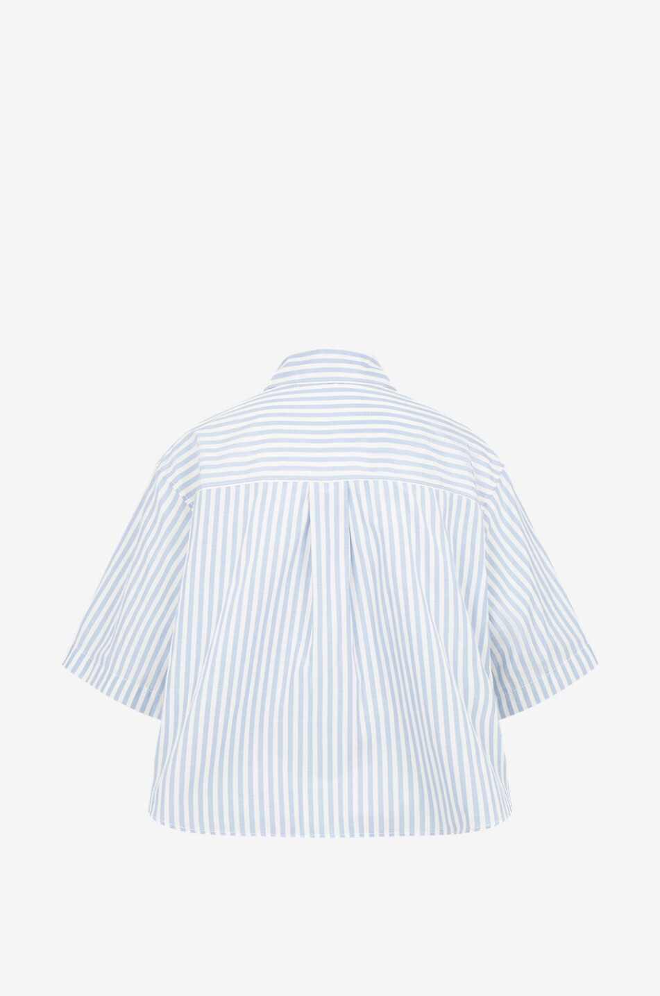 Chemise à manches courtes boxy rayé Taffetas Chic