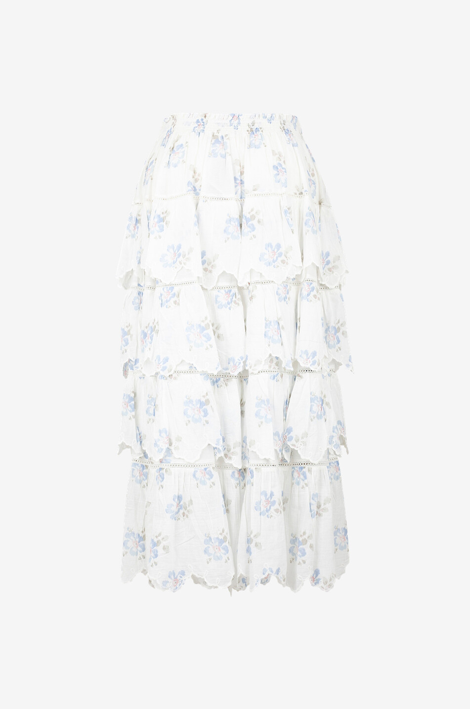 LOVESHACKFANCY Cunningham cotton and viscose beach skirt Women MULTI COLOURED 2