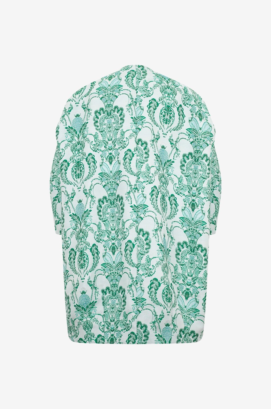 MANZONI 24 Dreiviertelmantel aus Brokat mit gebogenen Ärmeln Damen GRÜN 2