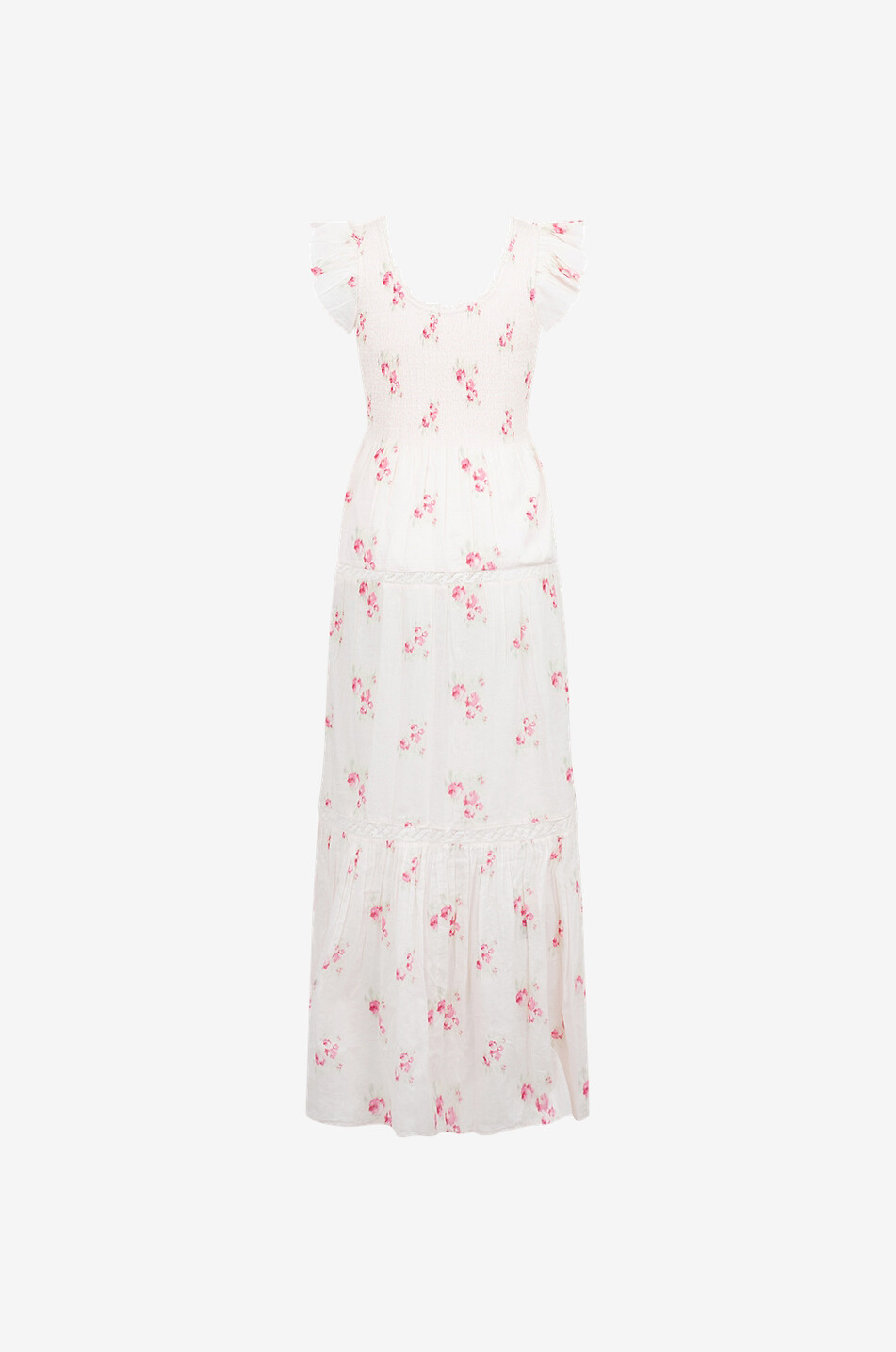 LOVESHACKFANCY Robe de plage longue en coton Chessie Femme MULTICOLORE1 2