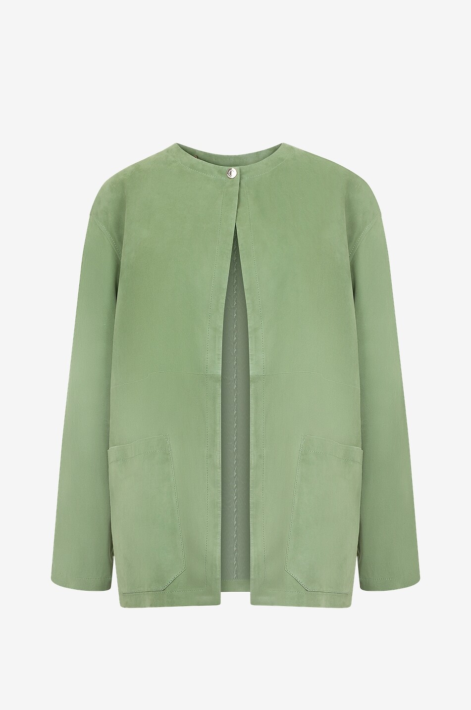 Veste courte en cuir de mouton