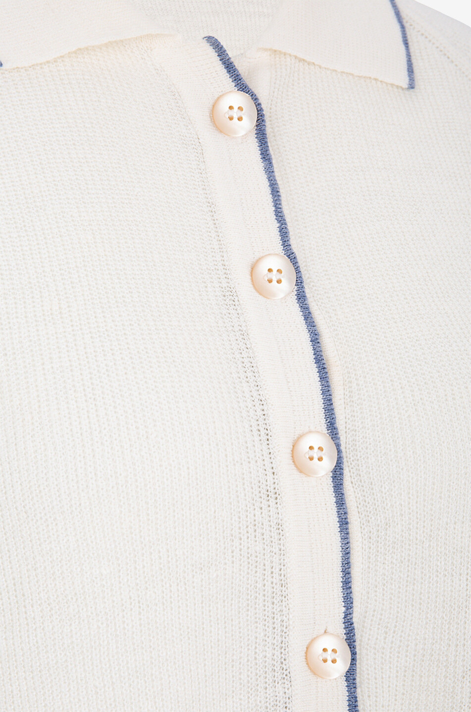 Polo en coton et lin