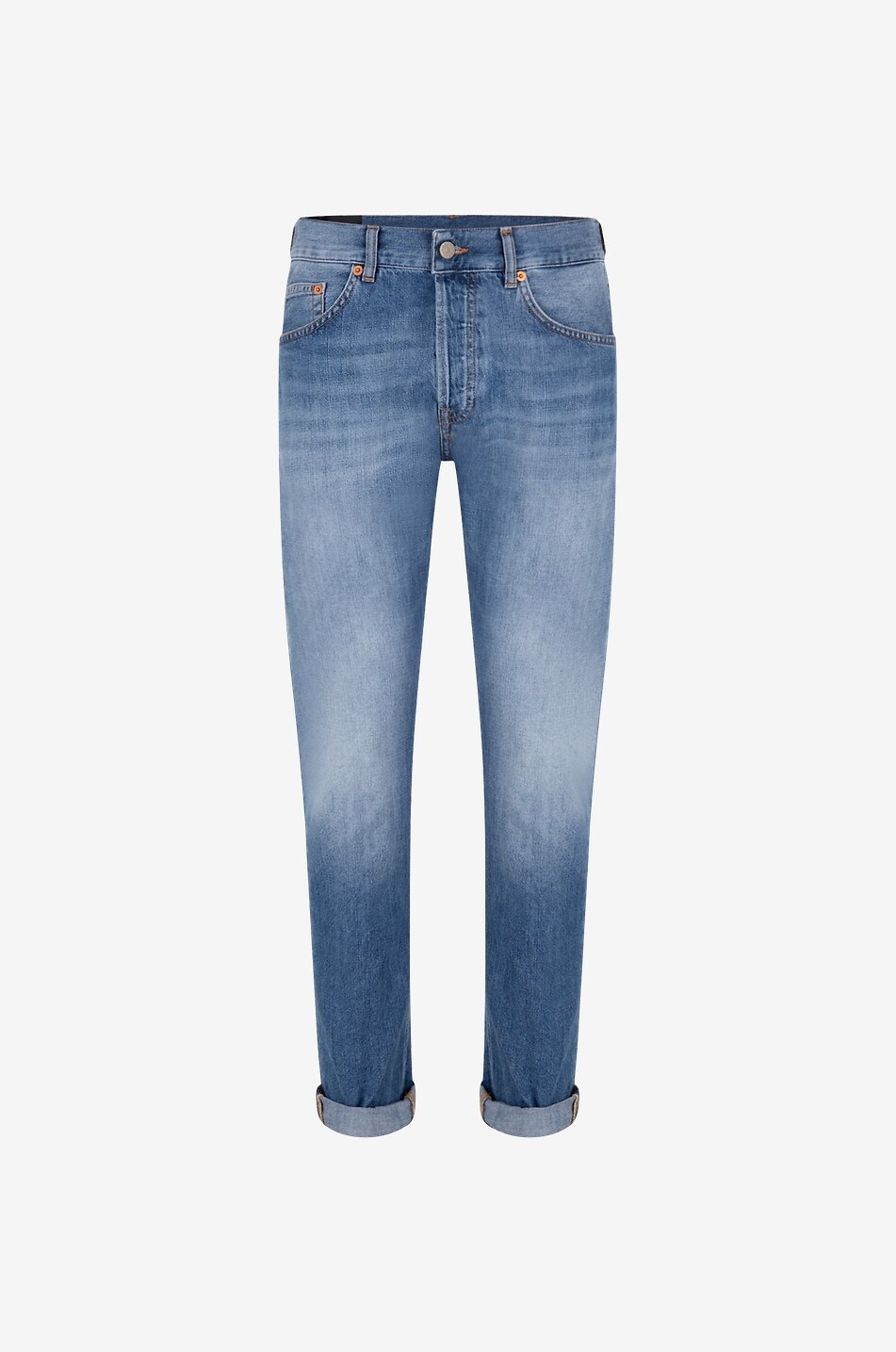 Ausgewaschene gerade Jeans aus Denim Icon