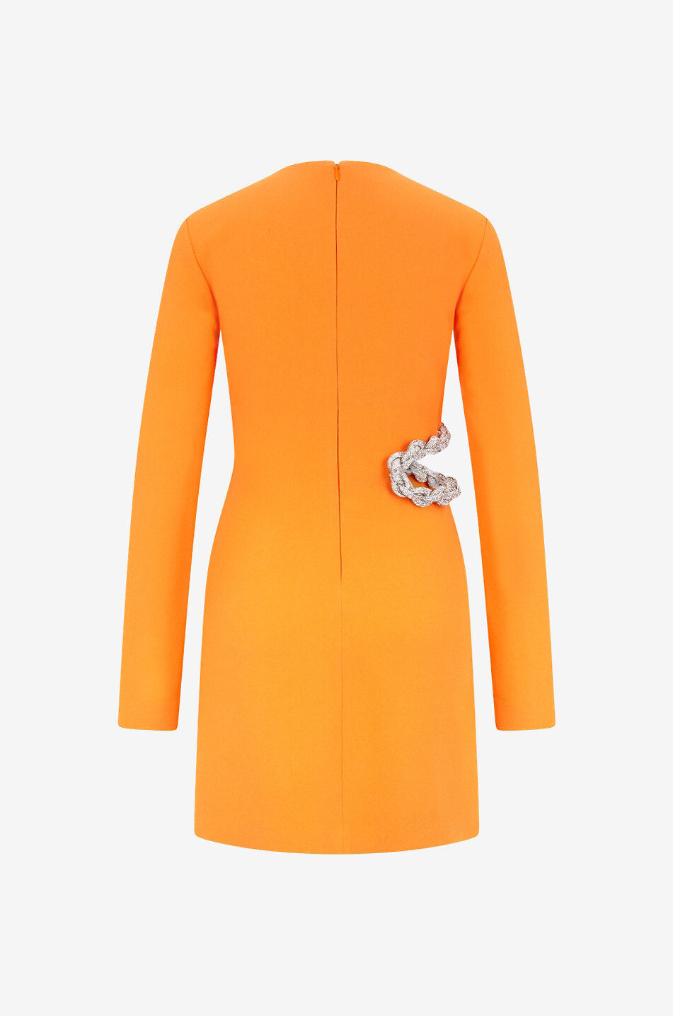STELLA McCARTNEY Falabella Crystal waist cut-out mini dress Women ORANGE 2