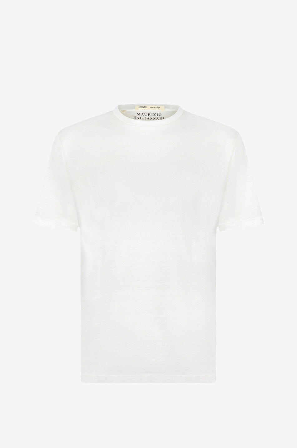 T-shirt à manches courtes en jersey de soie et coton