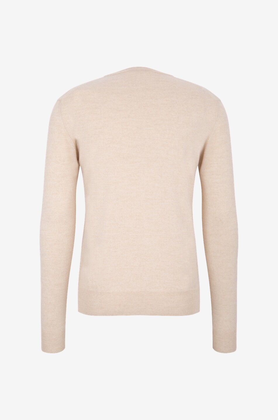 AURELIEN Pull fin à col rond en Cashwool Homme Beige clair 2