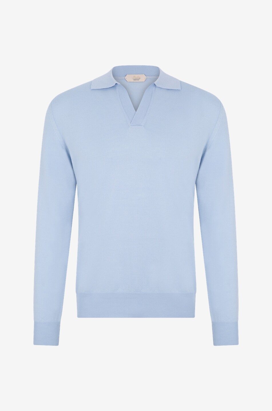 Cashwool fine wool polo jumper