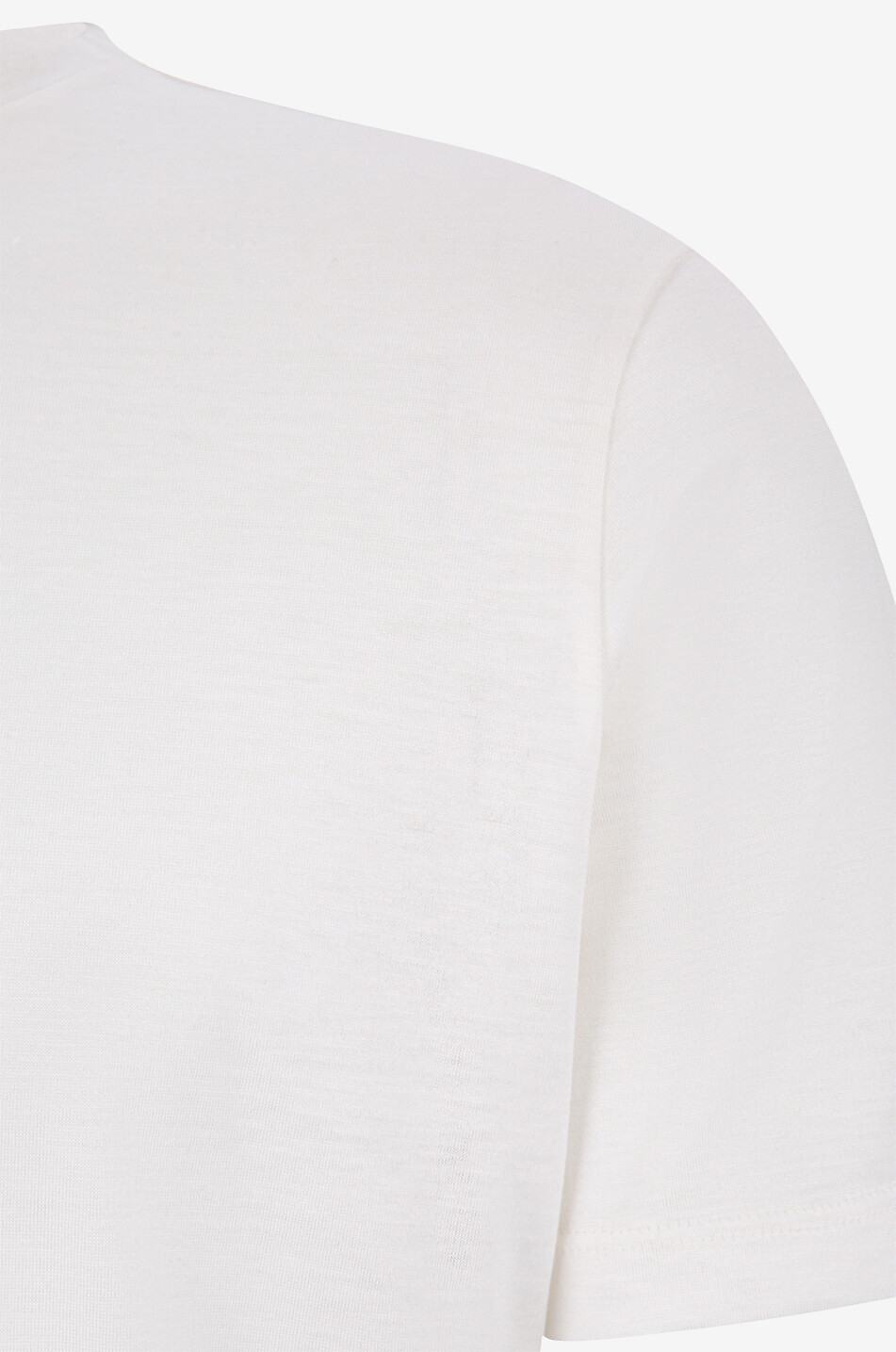 MAURIZIO BALDASSARI T-shirt à manches courtes en jersey de soie et coton Homme BLANC 3
