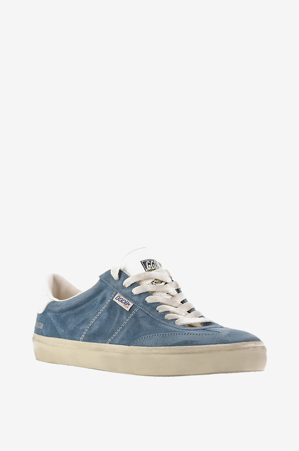 GOLDEN GOOSE Soul Star distressed suede low-top sneakers Men BLUE 1