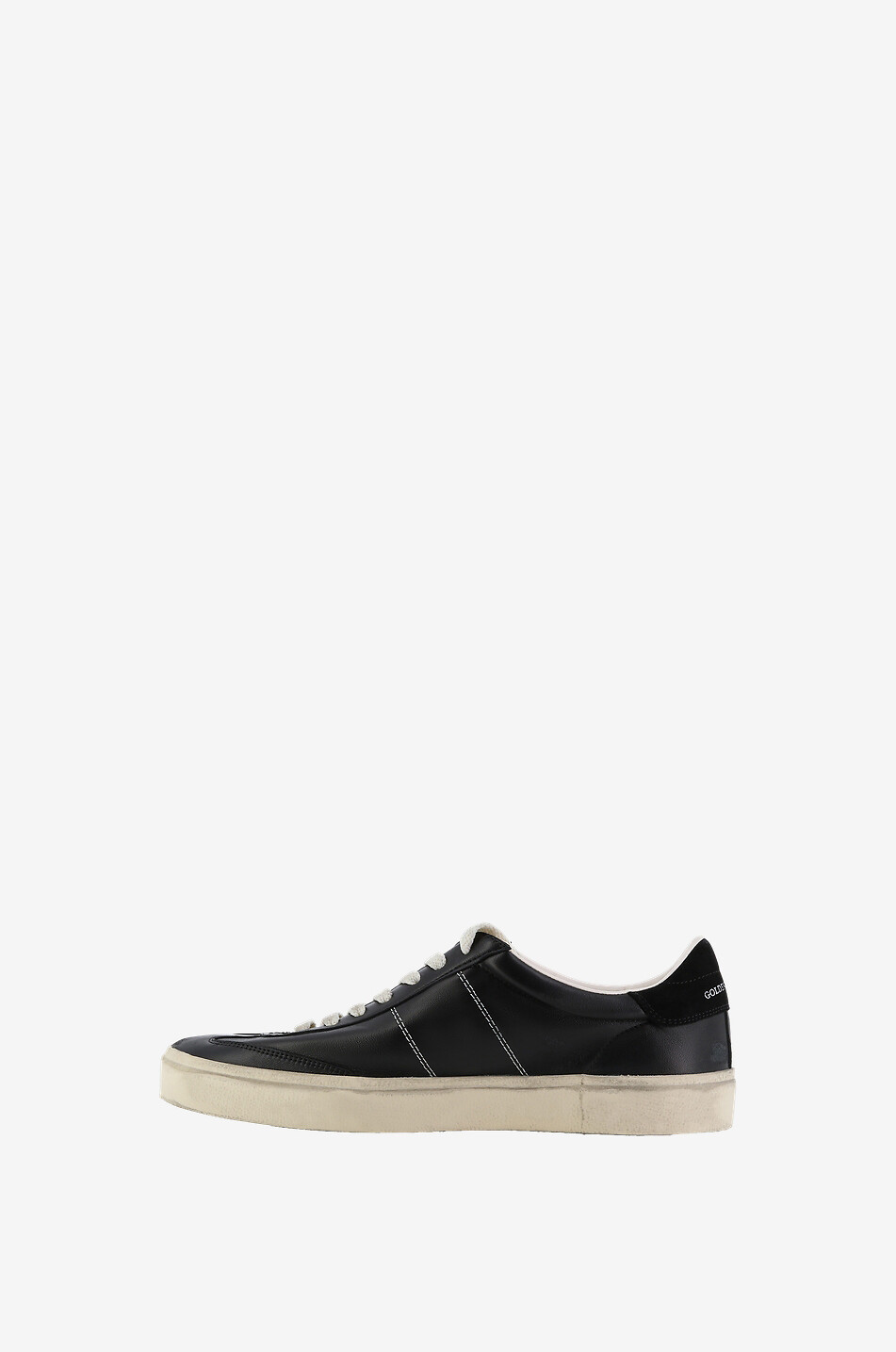 Soul Star low-top distressed nappa leather and suede