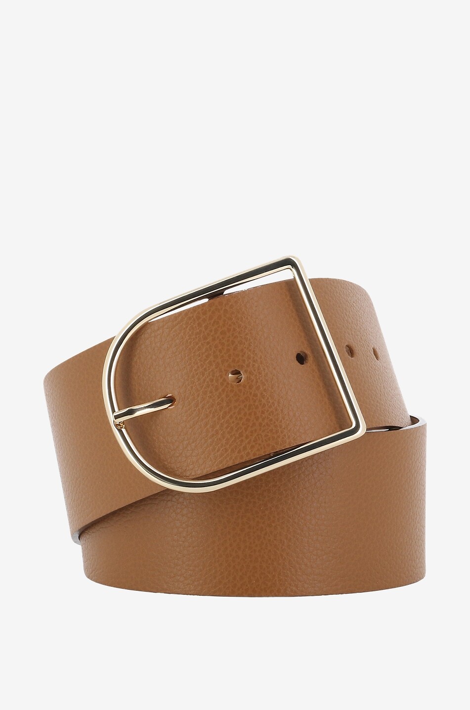 BERTHILLE Classic leather belt - 58 mm Women LIGHT BROWN 1