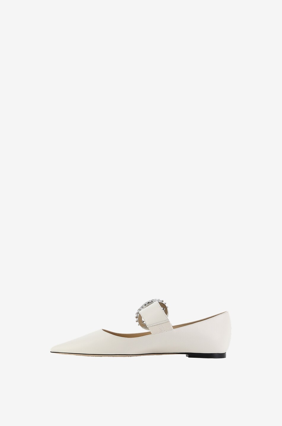Ballerines à bride et bout pointu en cuir nappa Melva