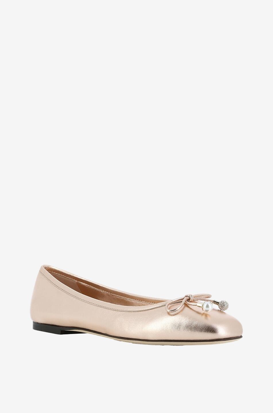 Metallic-Leder-Ballerinas Elme