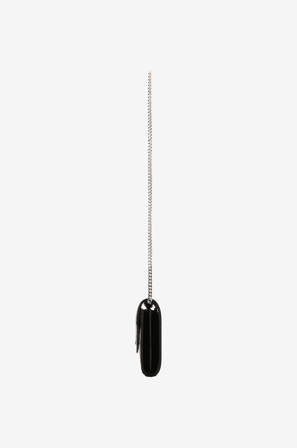 SAINT LAURENT PARIS Portefeuille en cuir grainé à bandoulière Cassandre Mixed Matelassé Femme NOIR 5
