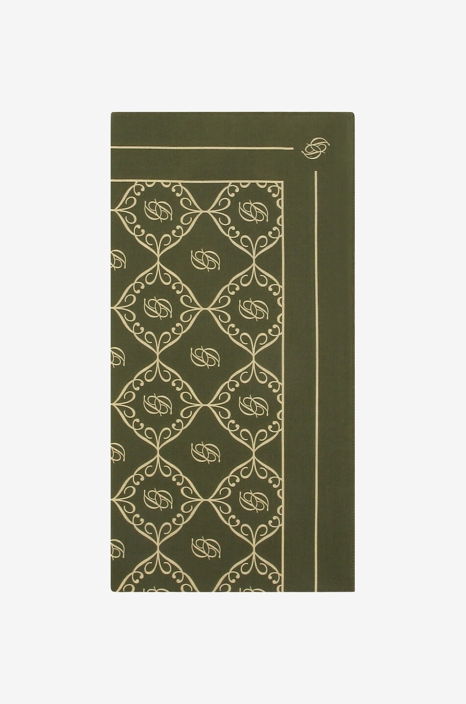 DROLE DE MONSIEUR Baumwolltuch Le Foulard Monogramme. Herren KHAKI 1