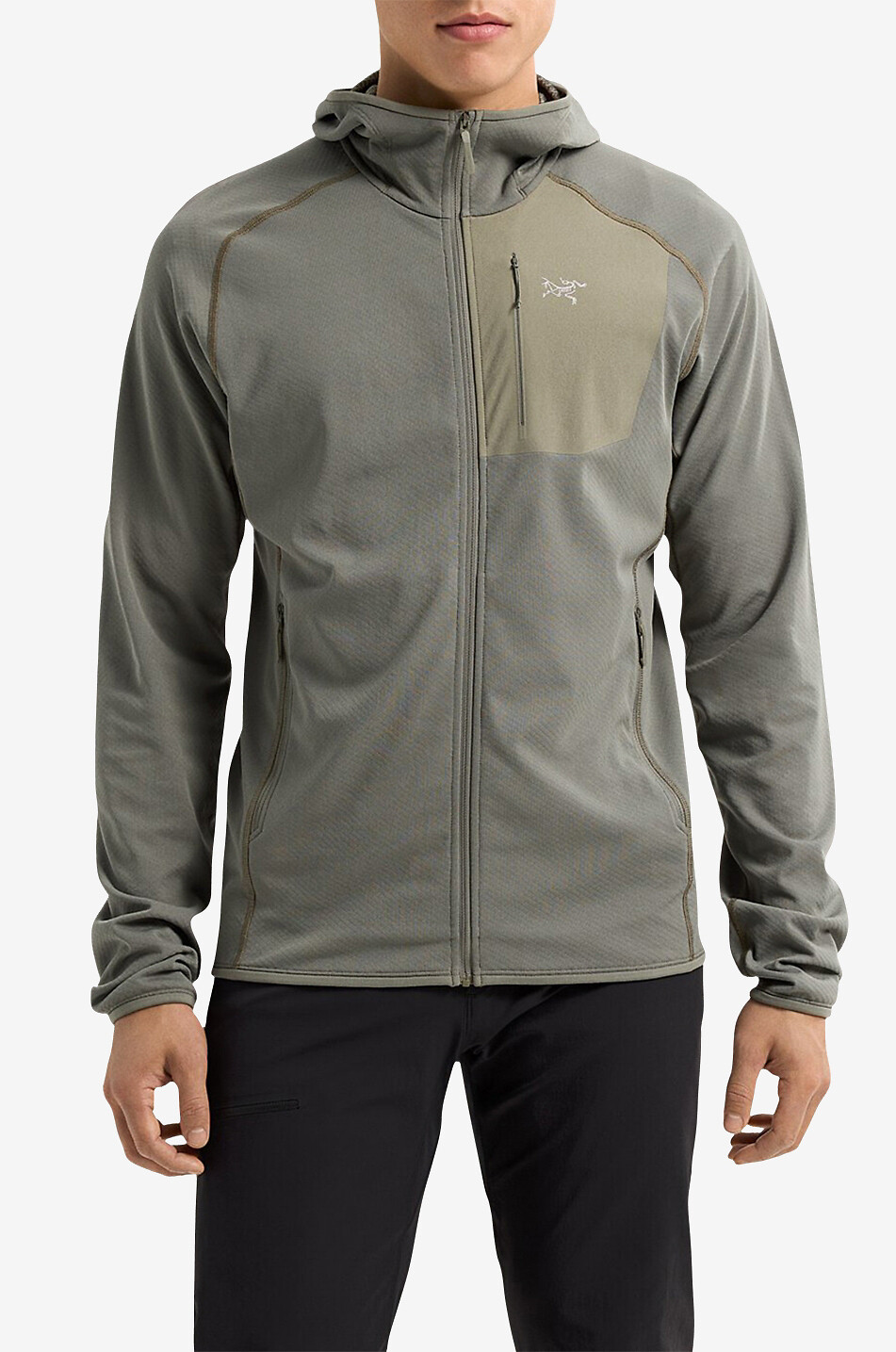 ARC'TERYX Delta hooded fleece jacket Men BROWN 2