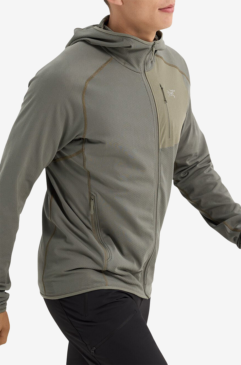 ARC'TERYX Delta hooded fleece jacket Men BROWN 5