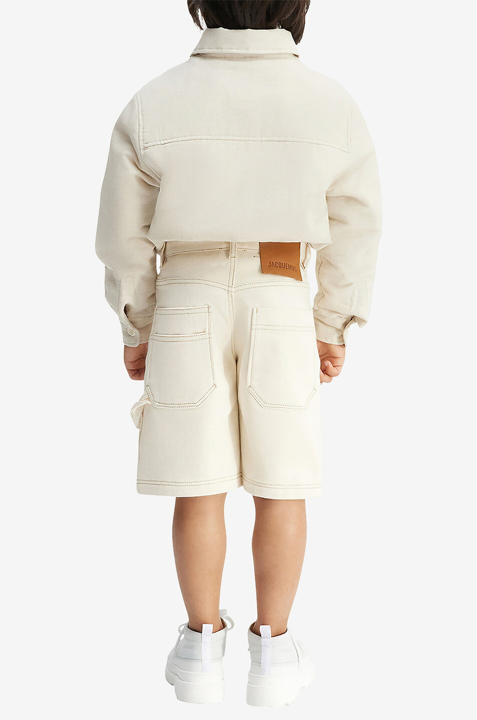 JACQUEMUS Jungen-Jeans-Bermudashorts Le Short de Nimes Junge CREMEFARBEN 3