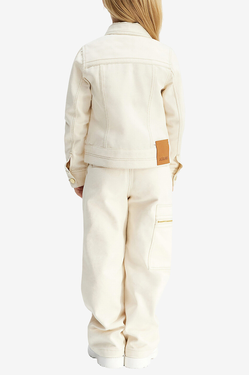 JACQUEMUS Kinder-Jeansjacke La Veste de Nimes Mädchen CREMEFARBEN 3