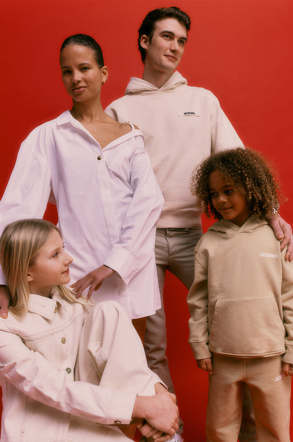 JACQUEMUS Kinder-Jeansjacke La Veste de Nimes Mädchen CREMEFARBEN 2