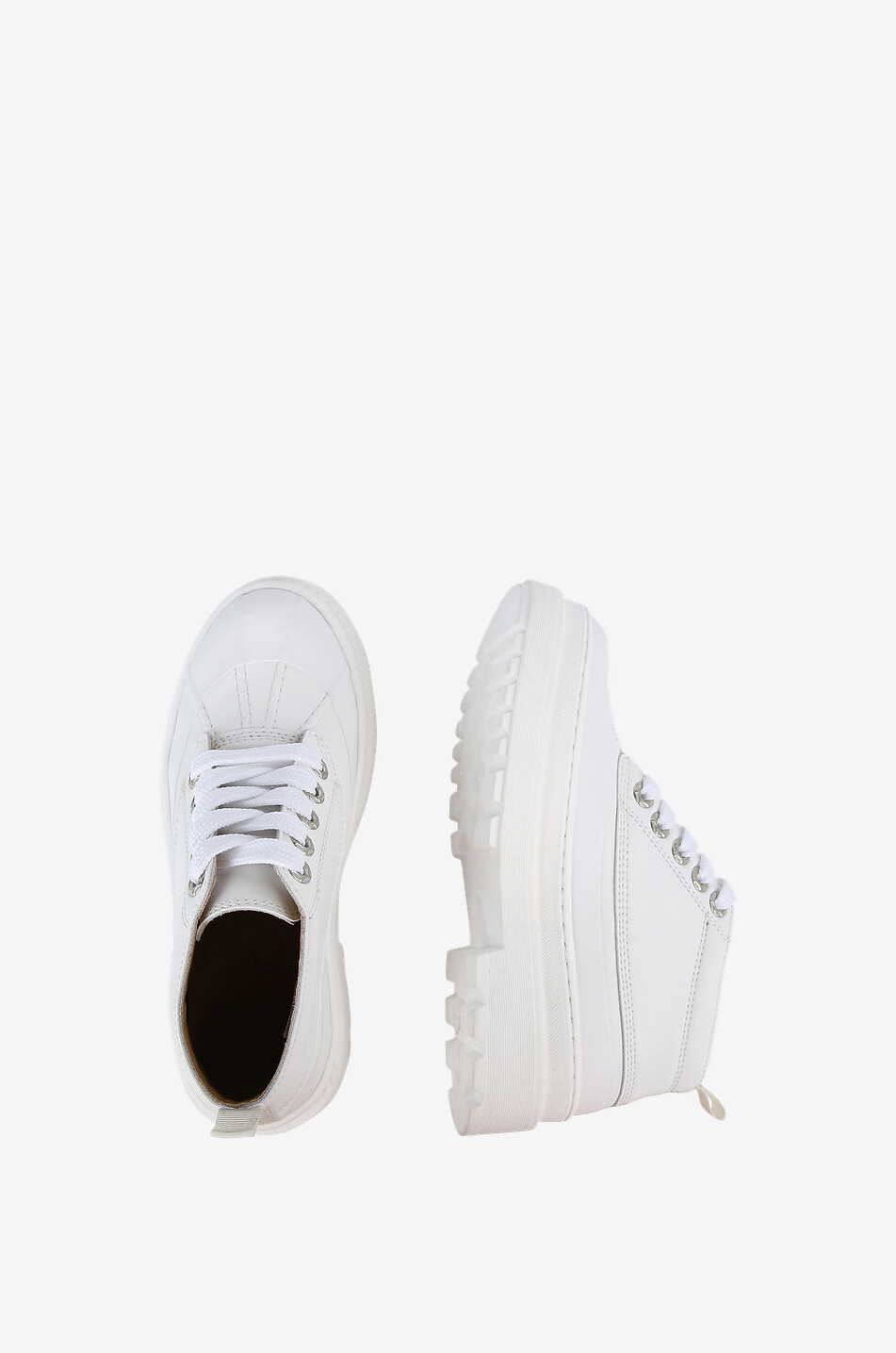 JACQUEMUS Le Meunier children's lace-up ankle boots Boy WHITE 5