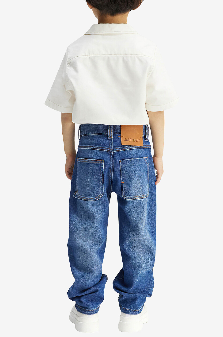 JACQUEMUS La chemise Jean short-sleeved boy's shirt Boy EGGSHELL 3