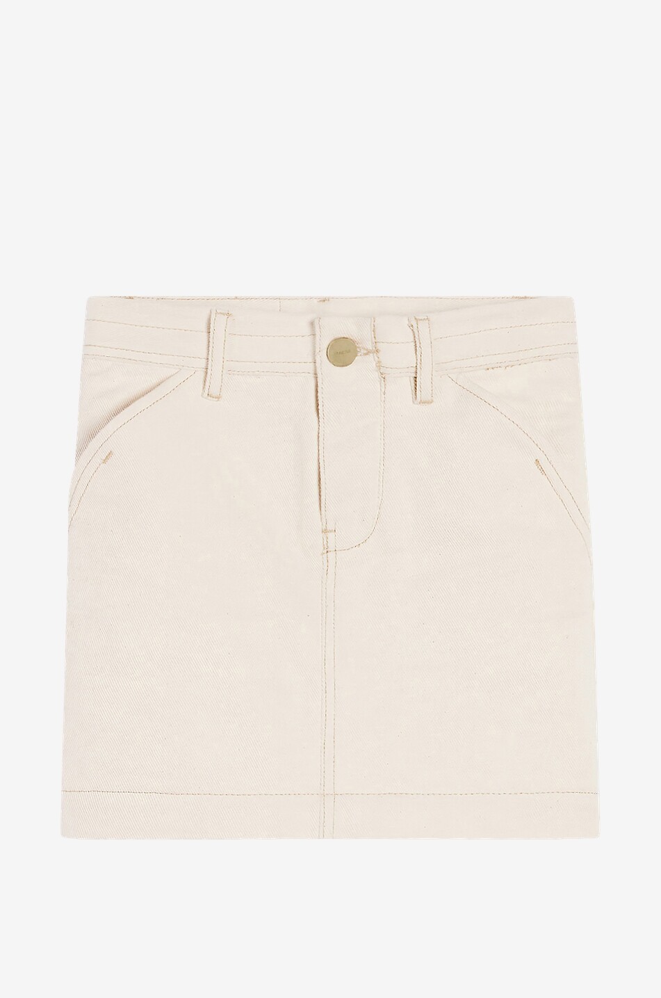 JACQUEMUS Minijupe en denim fille La Jupe De Nimes Fille BLANC CASSE 1
