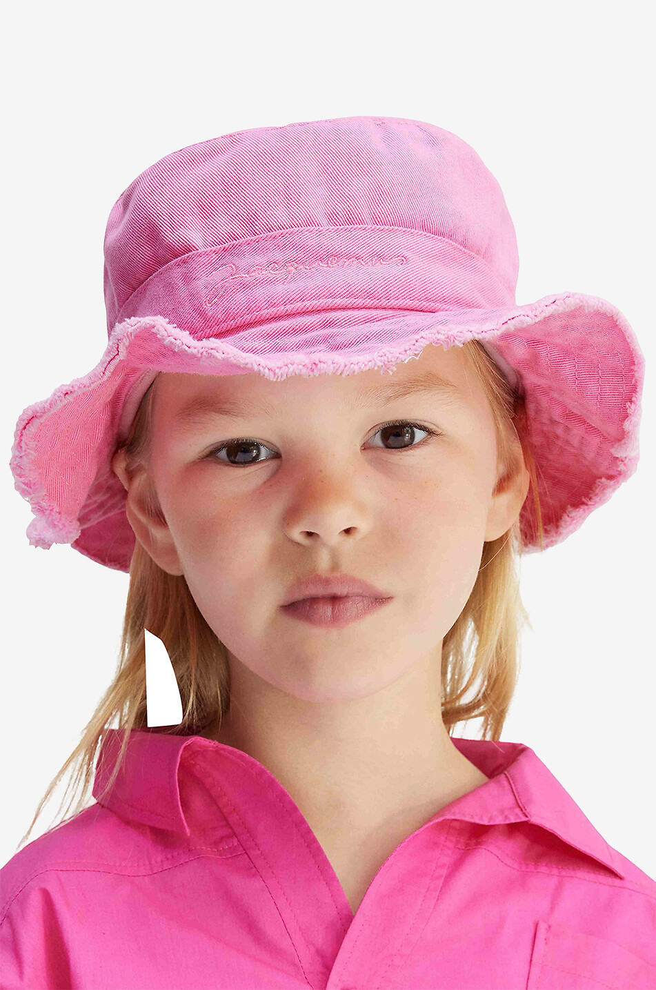 JACQUEMUS Bob enfant en coton Le bob Artichaut Garçon ROSE 2