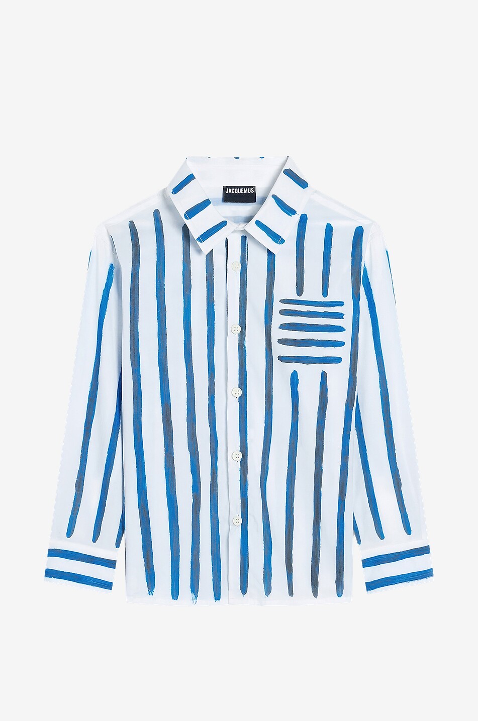 JACQUEMUS La Chemise Peinture long-sleeved boy's shirt Boy WHITE 1