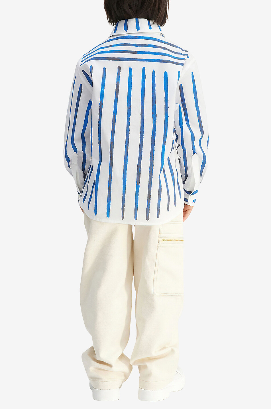 JACQUEMUS La Chemise Peinture long-sleeved boy's shirt Boy WHITE 5