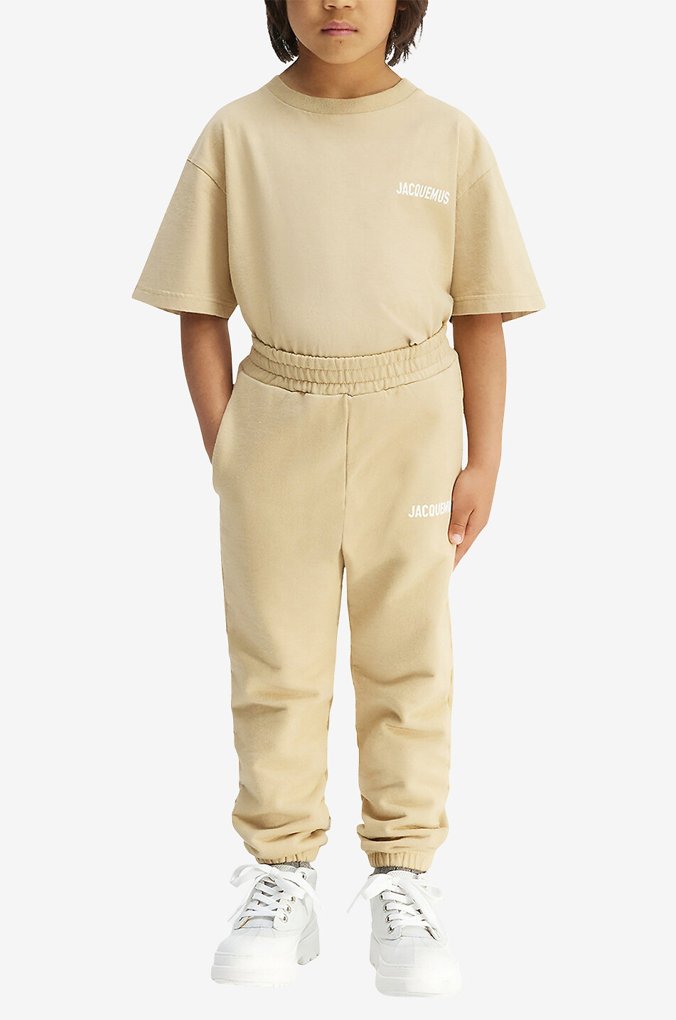 JACQUEMUS Le jogging Jacquemus children's sweat jogging trousers Boy BEIGE 4