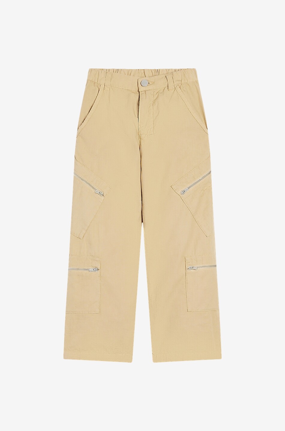 JACQUEMUS Pantalon en coton enfant Le cargo Maronne Garçon BEIGE 1