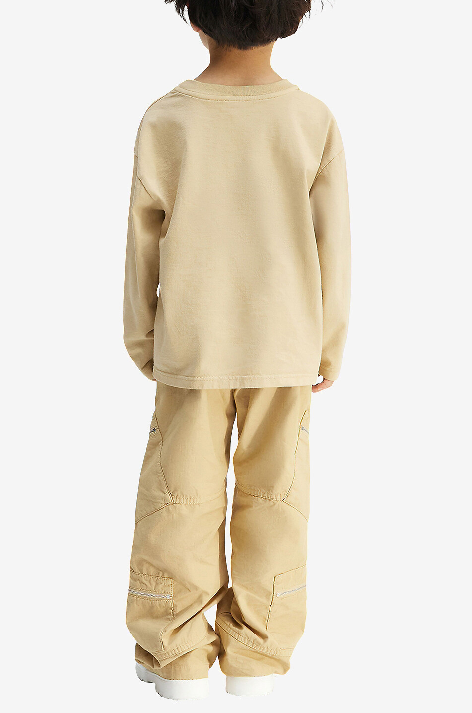 JACQUEMUS Pantalon en coton enfant Le cargo Maronne Garçon BEIGE 3