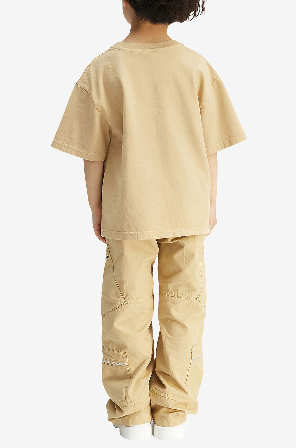 JACQUEMUS Pantalon en coton enfant Le cargo Maronne Garçon BEIGE 5