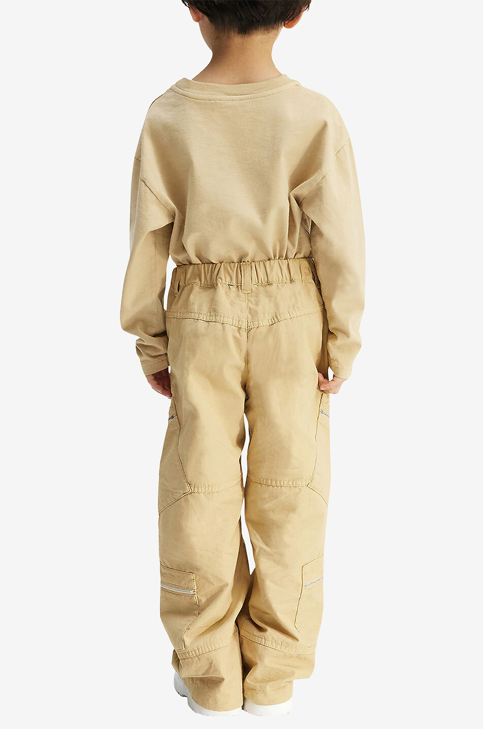 JACQUEMUS Pantalon en coton enfant Le cargo Maronne Garçon BEIGE 7