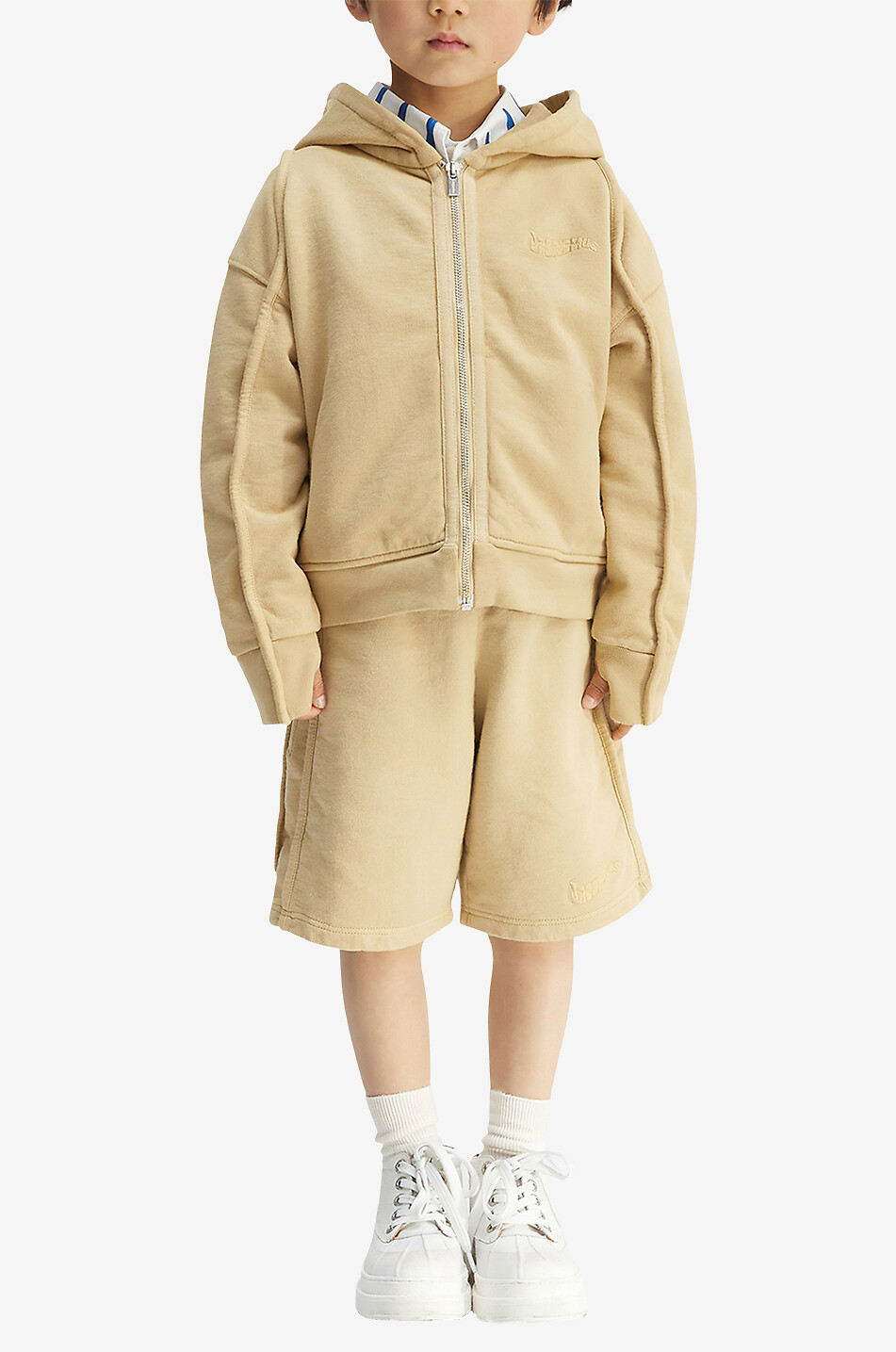 JACQUEMUS Short en molleton garçon Le Short Camargue Garçon BEIGE 2