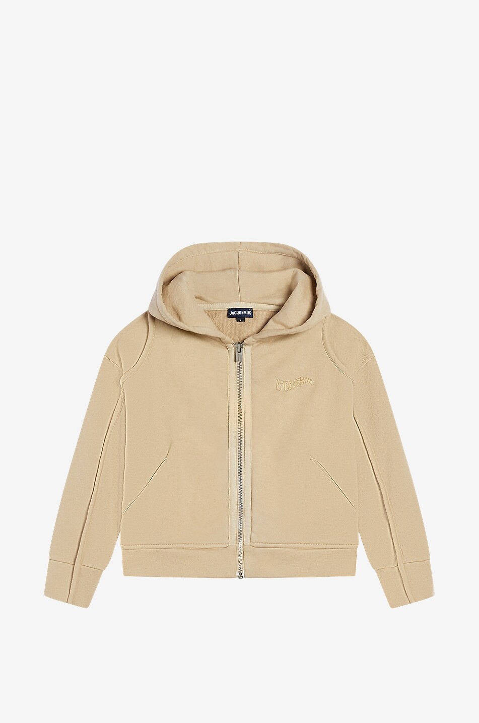 JACQUEMUS Kinder-Kapuzensweatshirt Le Camarque Zippé Junge BEIGE 1