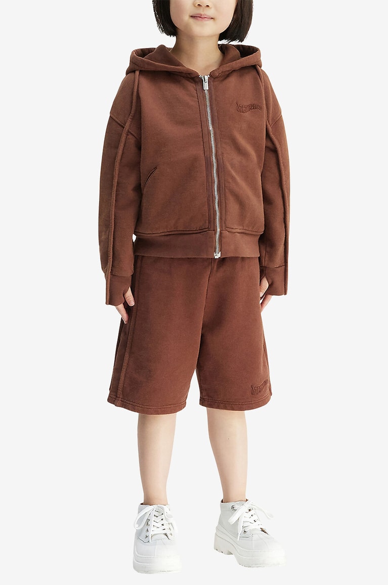 JACQUEMUS Sweat-shirt à capuche enfant Le Camarque Zippé Garçon MARRON 4