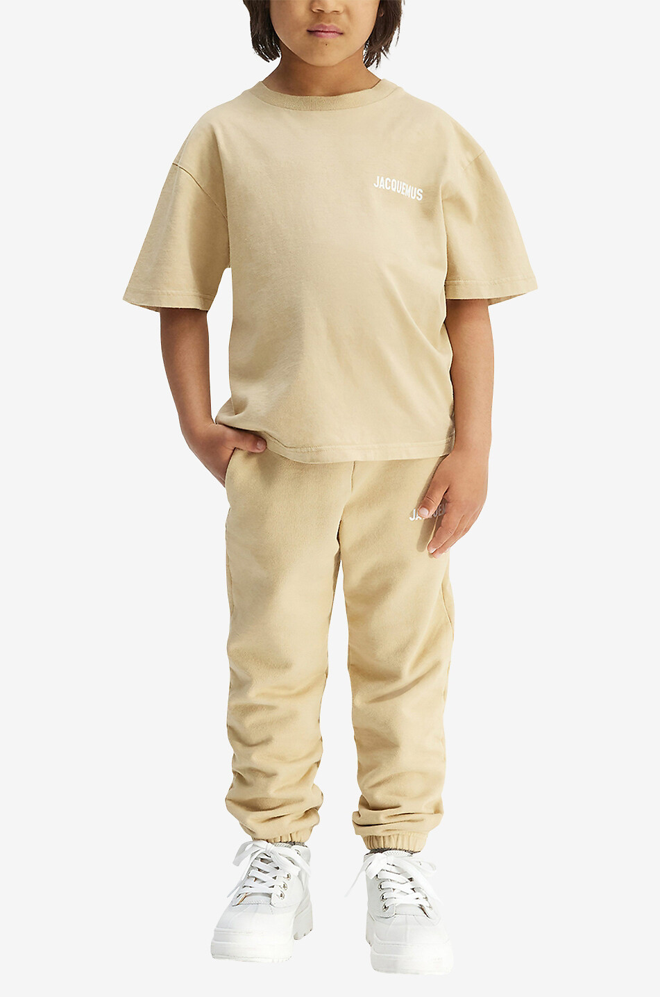 JACQUEMUS Le T-Shirt Jacquemus children's short-sleeved T-shirt Boy BEIGE 4