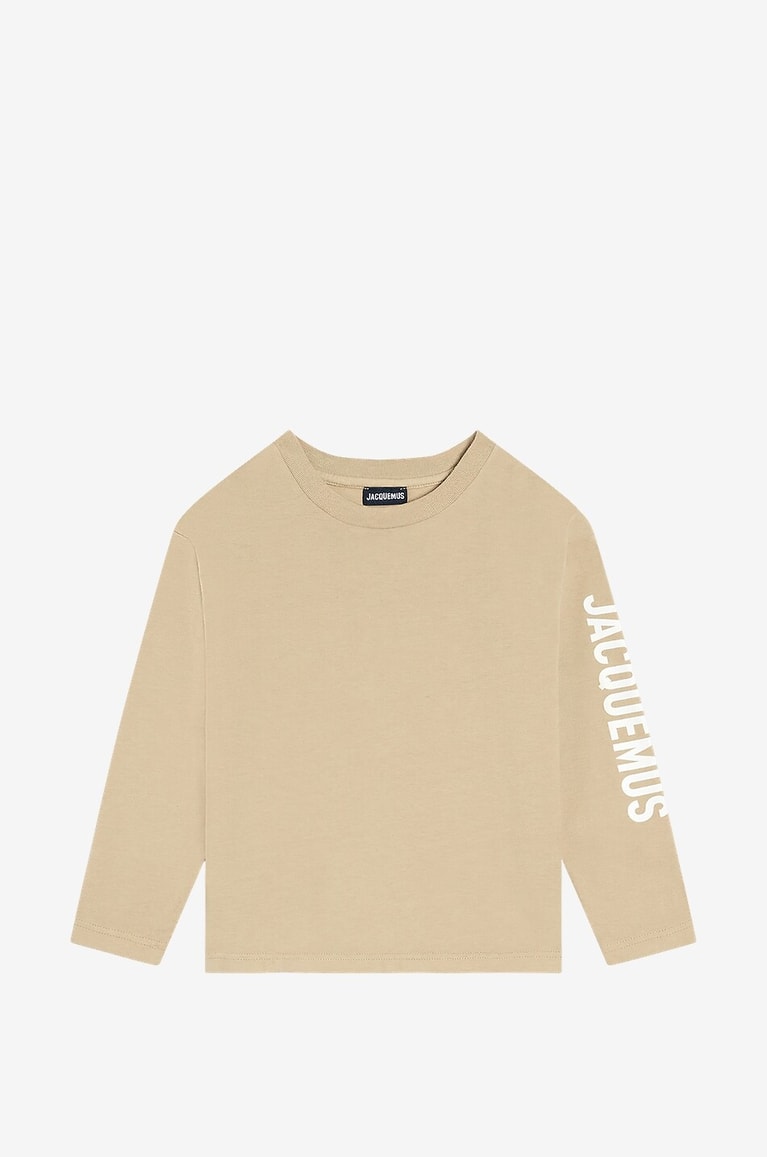 JACQUEMUS Kinder-Langarm-T-Shirt Le T-shirt Jacquemus Junge BEIGE 1