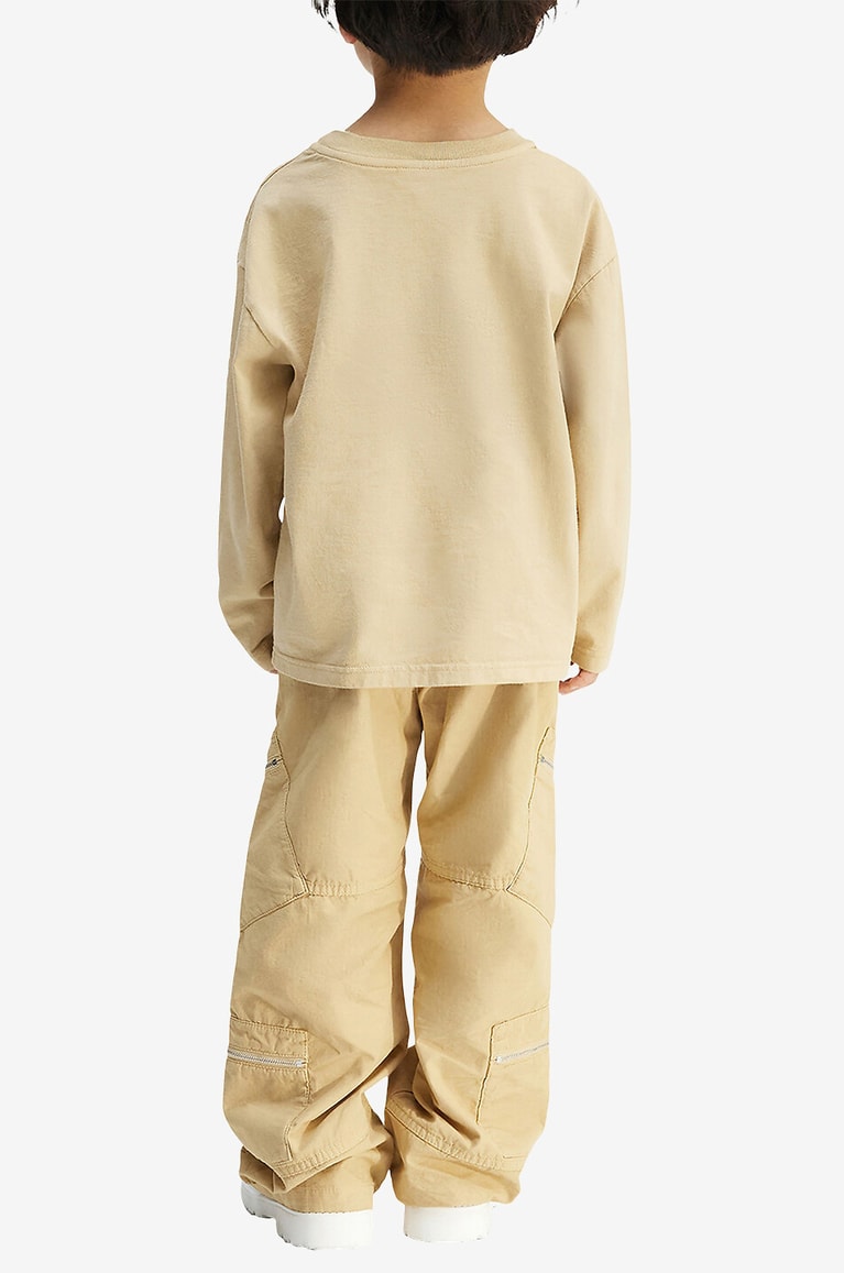 JACQUEMUS Kinder-Langarm-T-Shirt Le T-shirt Jacquemus Junge BEIGE 3