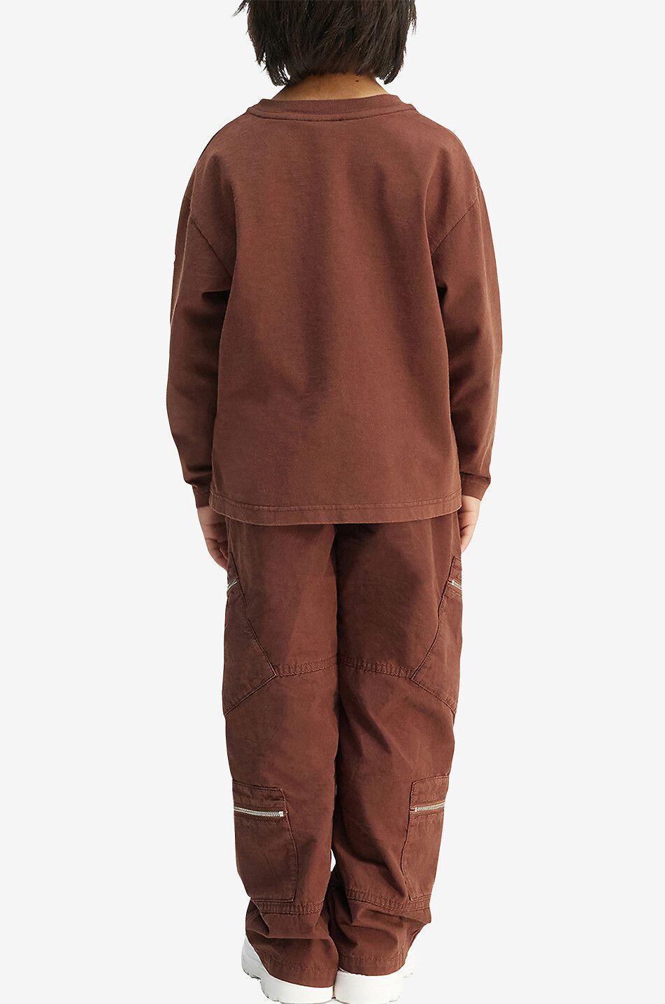 JACQUEMUS Le T-shirt Jacquemus long-sleeved children's T-shirt Boy BROWN 3