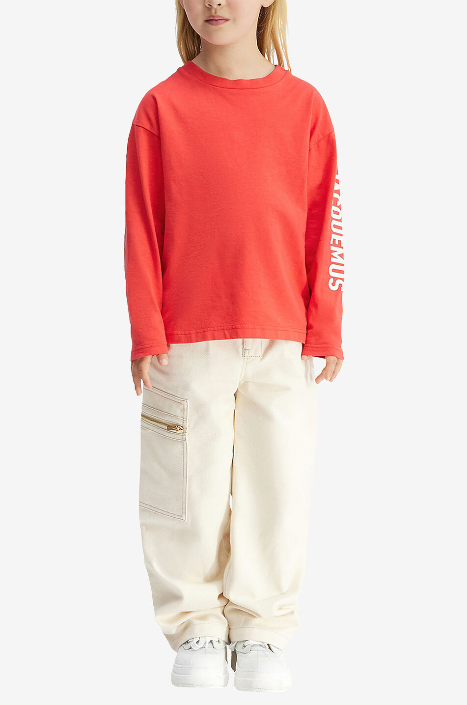 JACQUEMUS T-shirt à manches longues enfant Le T-shirt Jacquemus Garçon ROUGE 2