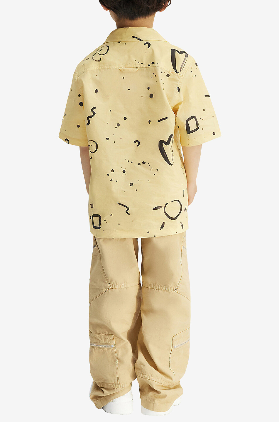 JACQUEMUS La chemise Jean patterned short-sleeved boy's shirt Boy WHITE 3