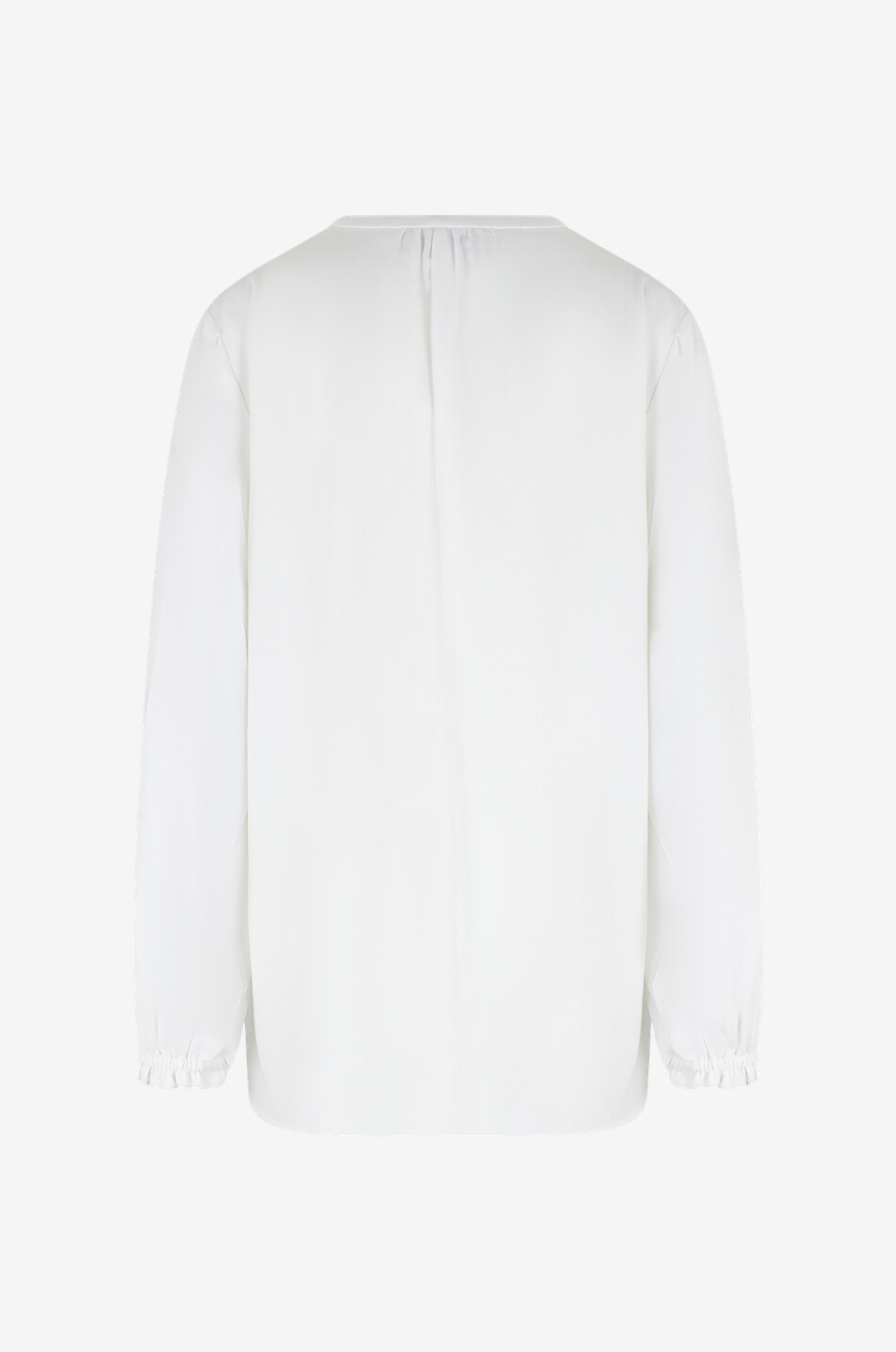 Crêpe-Bluse mit Puffärmeln Serata