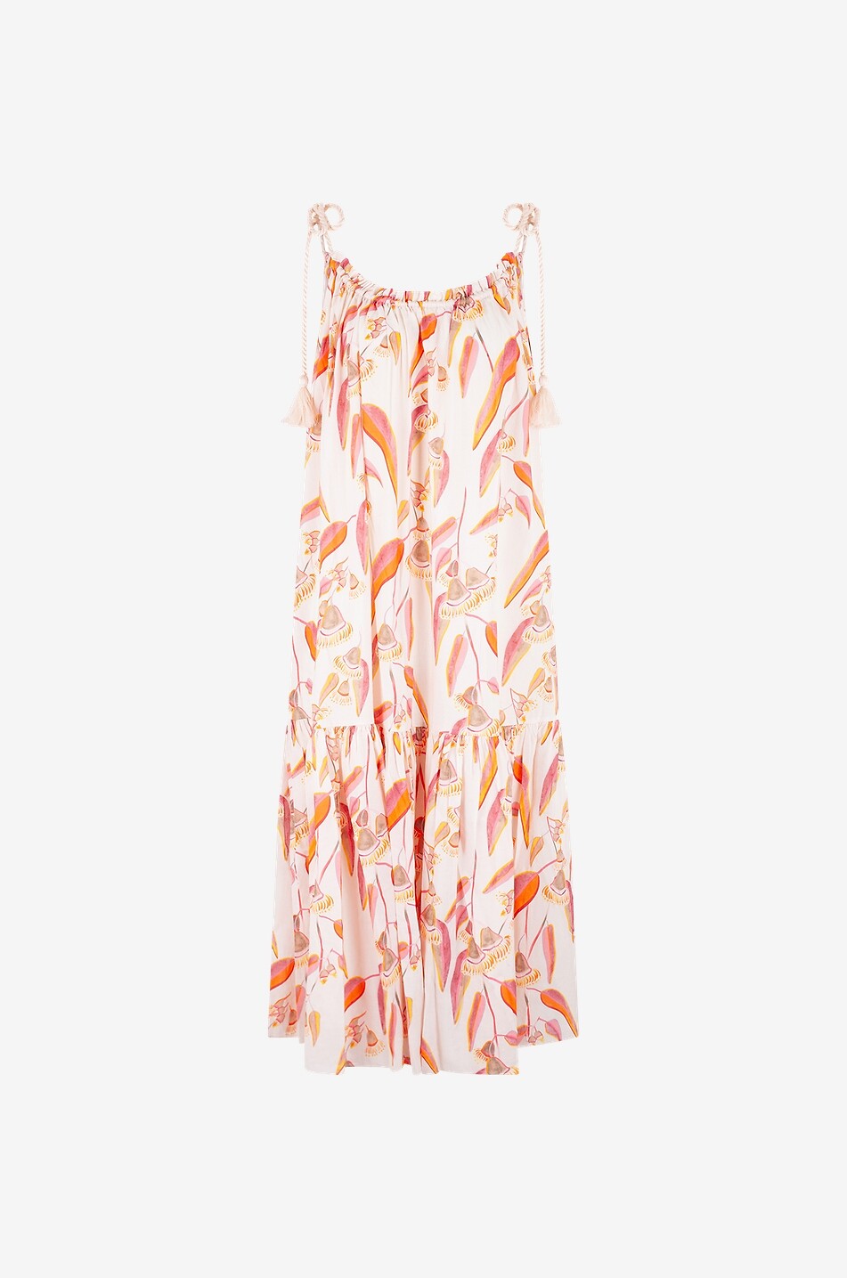 Joanne strappy A-line midi dress