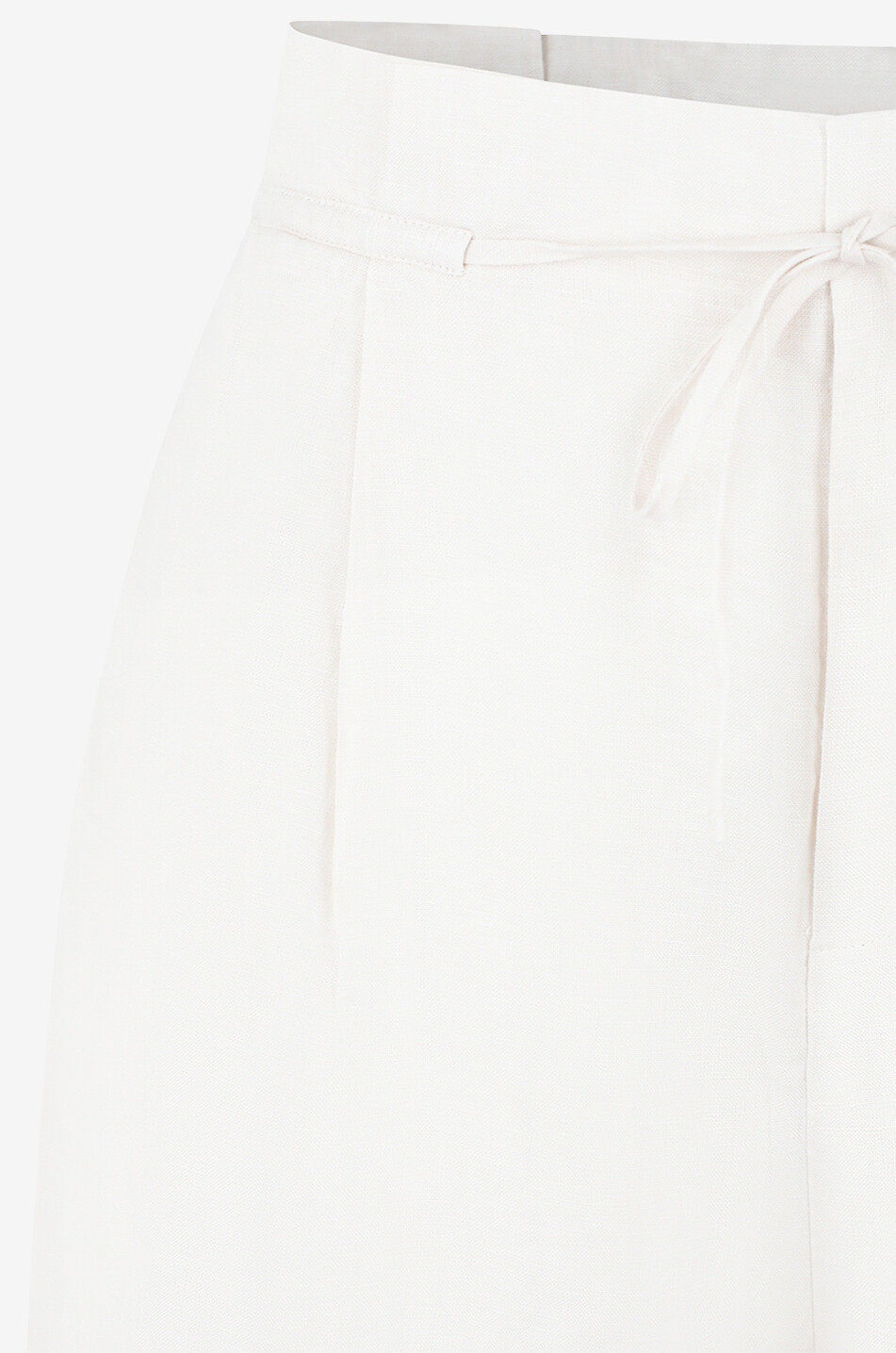 HEMISPHERE Rosa paperbag linen shorts Women Light beige 3