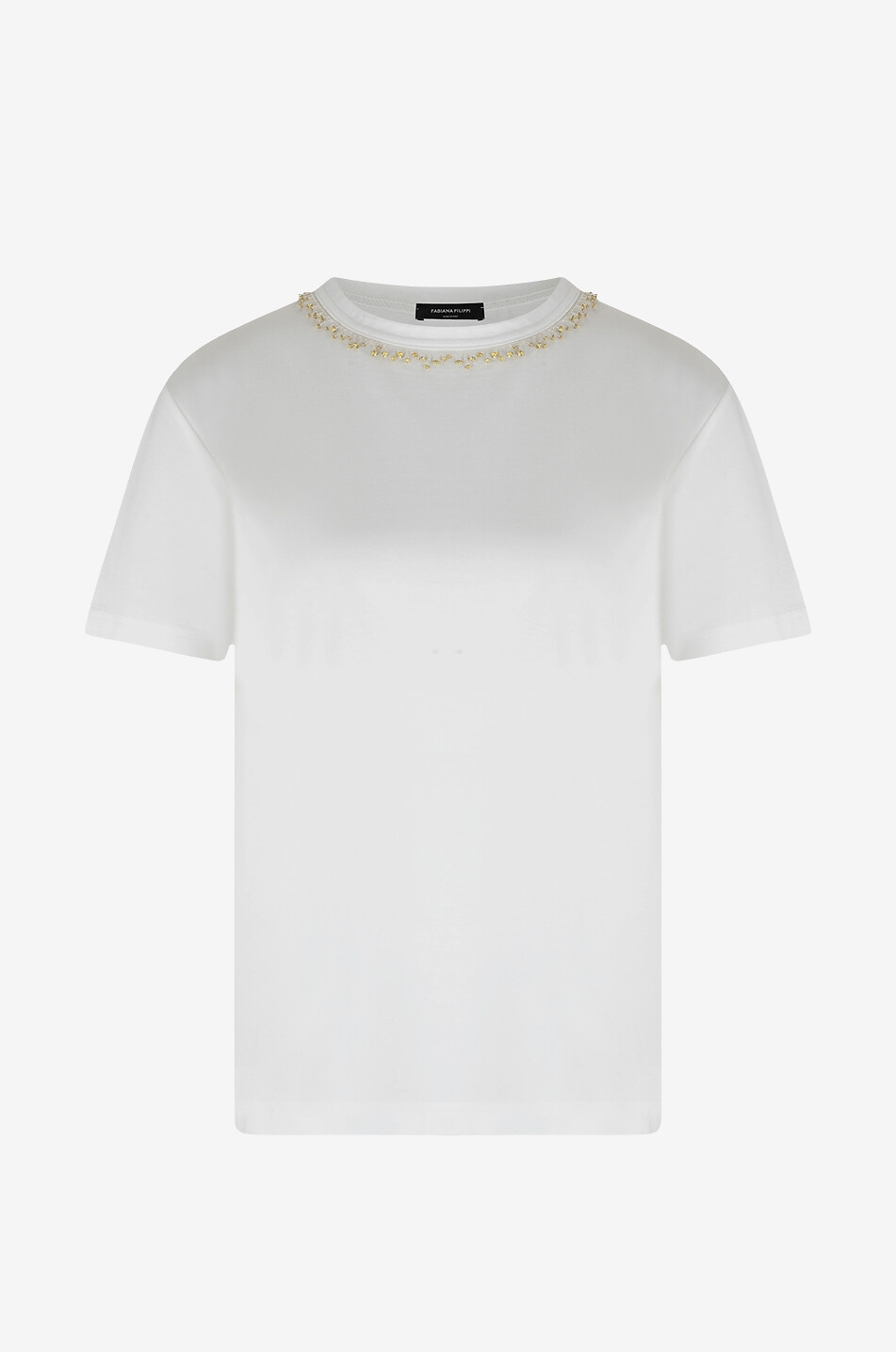 T-shirt en jersey orné de cristaux