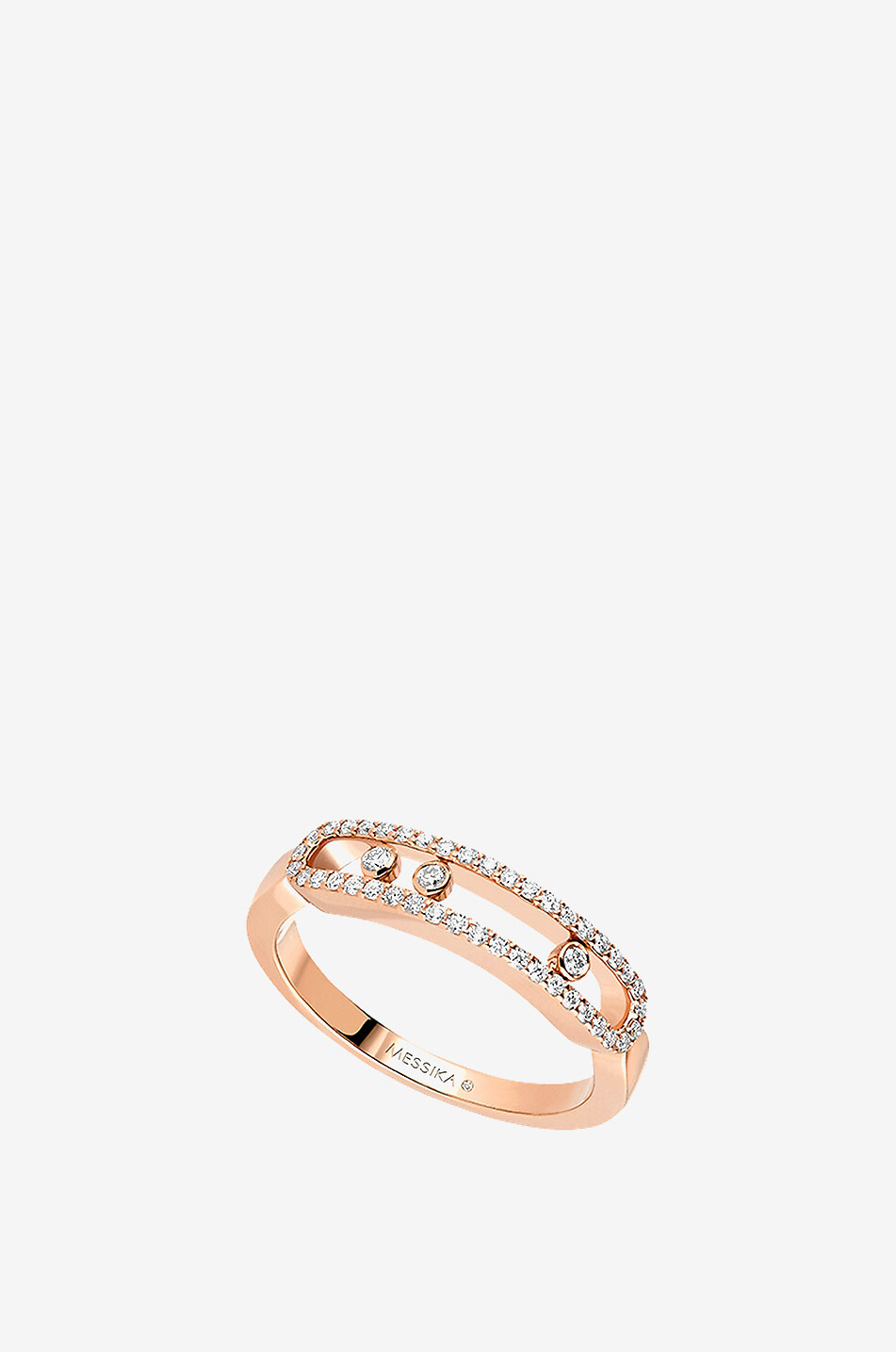 MESSIKA Ring aus Roségold und Diamanten Baby Move Pavée Damen ROSA 1